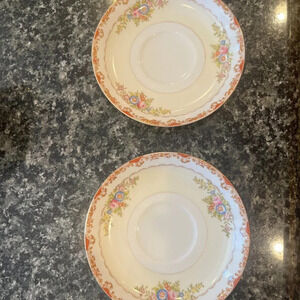 Set of 2 Vintage Grace China Made In Japan Saucer 5.5" inches